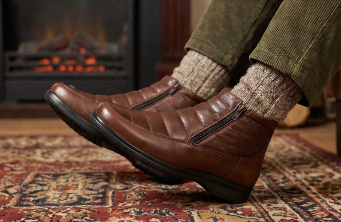 BOTIN PARA PIE DIABETICO EN PIEL DE BORREGO MODELO 850