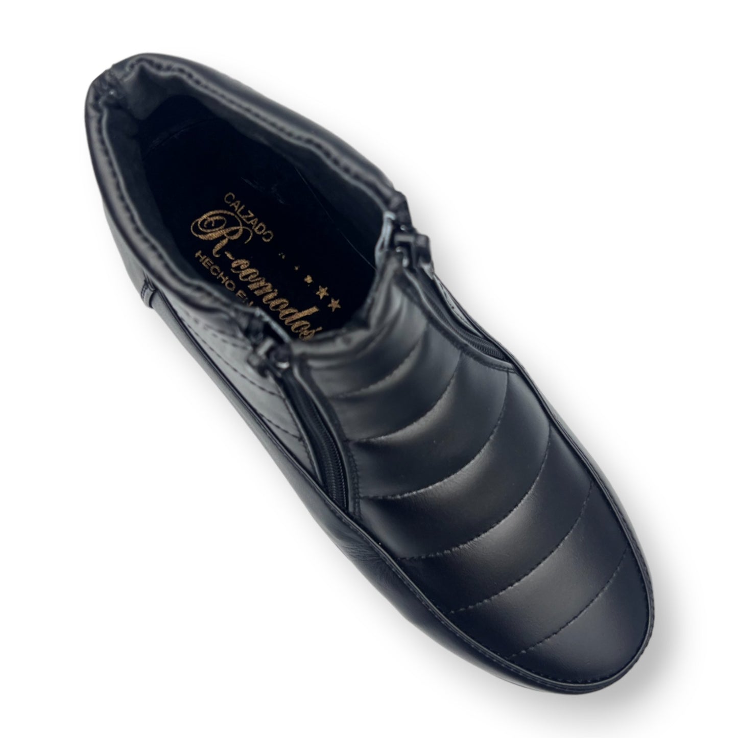 Botin de Confort para Dama hecho en piel con doble cierre y Suela Antideslizante - Comodidad y Estilo Todo el Día