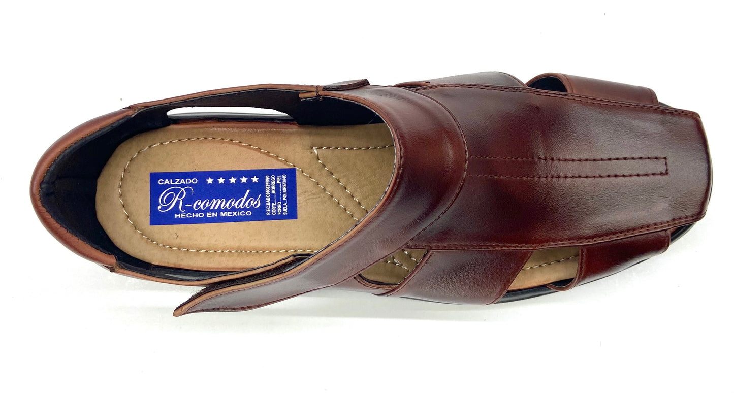 HUARACHE PARA PIE DIABETICO EN PIEL DE BORREGO MODELO 225