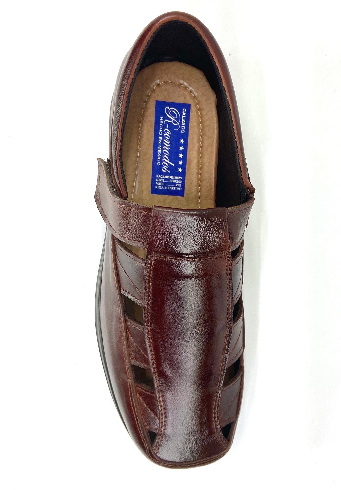 HUARACHE PARA PIE DIABETICO DE PIEL DE BORREGO MODELO 231