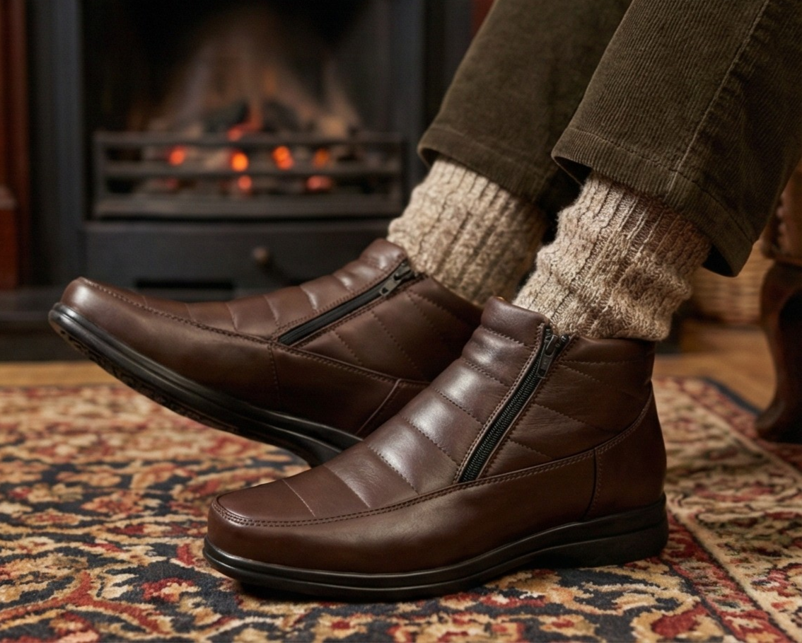 BOTIN PARA PIE DIABETICO EN PIEL DE BORREGO MODELO 850