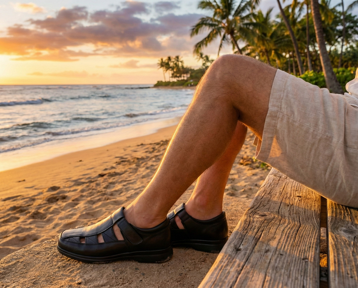 HUARACHE PARA PIE DIABETICO DE PIEL DE BORREGO MODELO 231