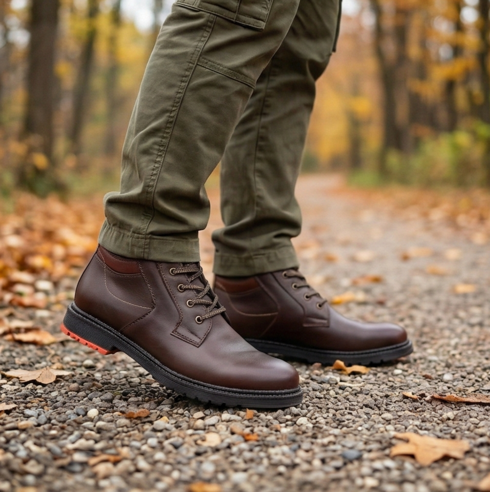 BOTIN CASUAL PARA CABALLERO, HECHO EN PIEL DE BORREGO SUPER COMODOS Y PRACTICOS.