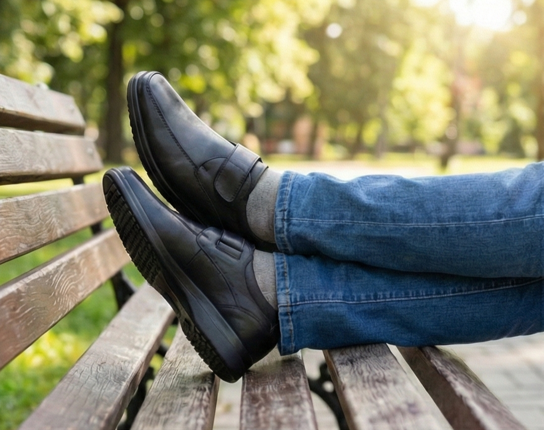 ZAPATO PARA PIE DIABETICO DE PIEL DE BORREGO MODELO 808