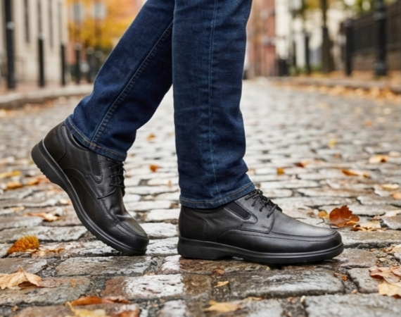 ZAPATO PARA PIE DIABETICO DE PIEL DE BORREGO MODELO 818