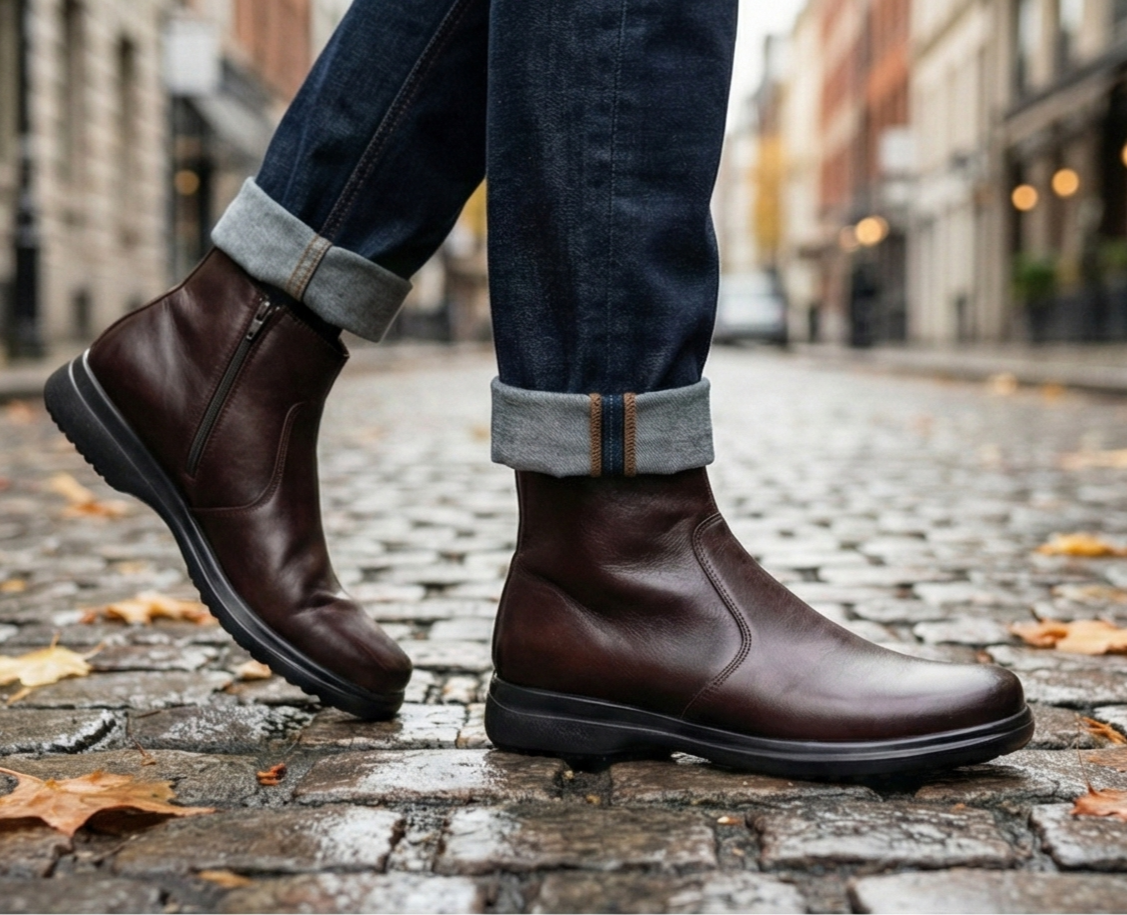 BOTIN PARA PIE DIABETICO EN PIEL DEL BORREGO MODELO 851