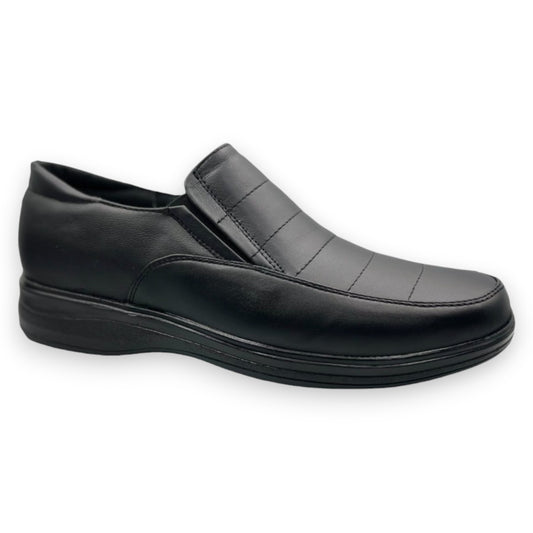 ZAPATO DE PIEL DE BORREGO PARA CABALLEROCOMODO PIE DIABETICO MODELO RAYAS