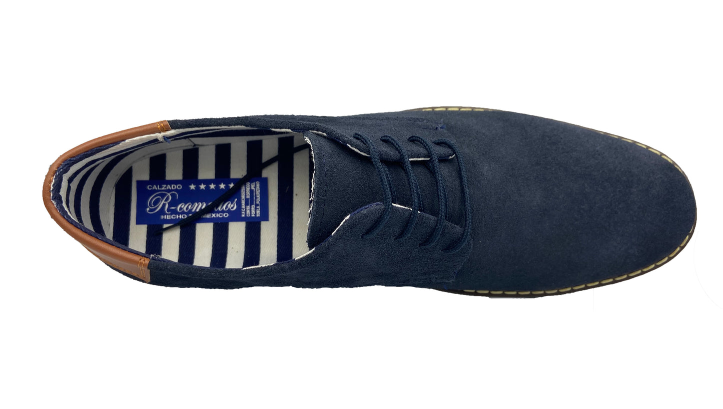 Zapato De Piel De Para Caballero Moda Confort Gamuza Casual