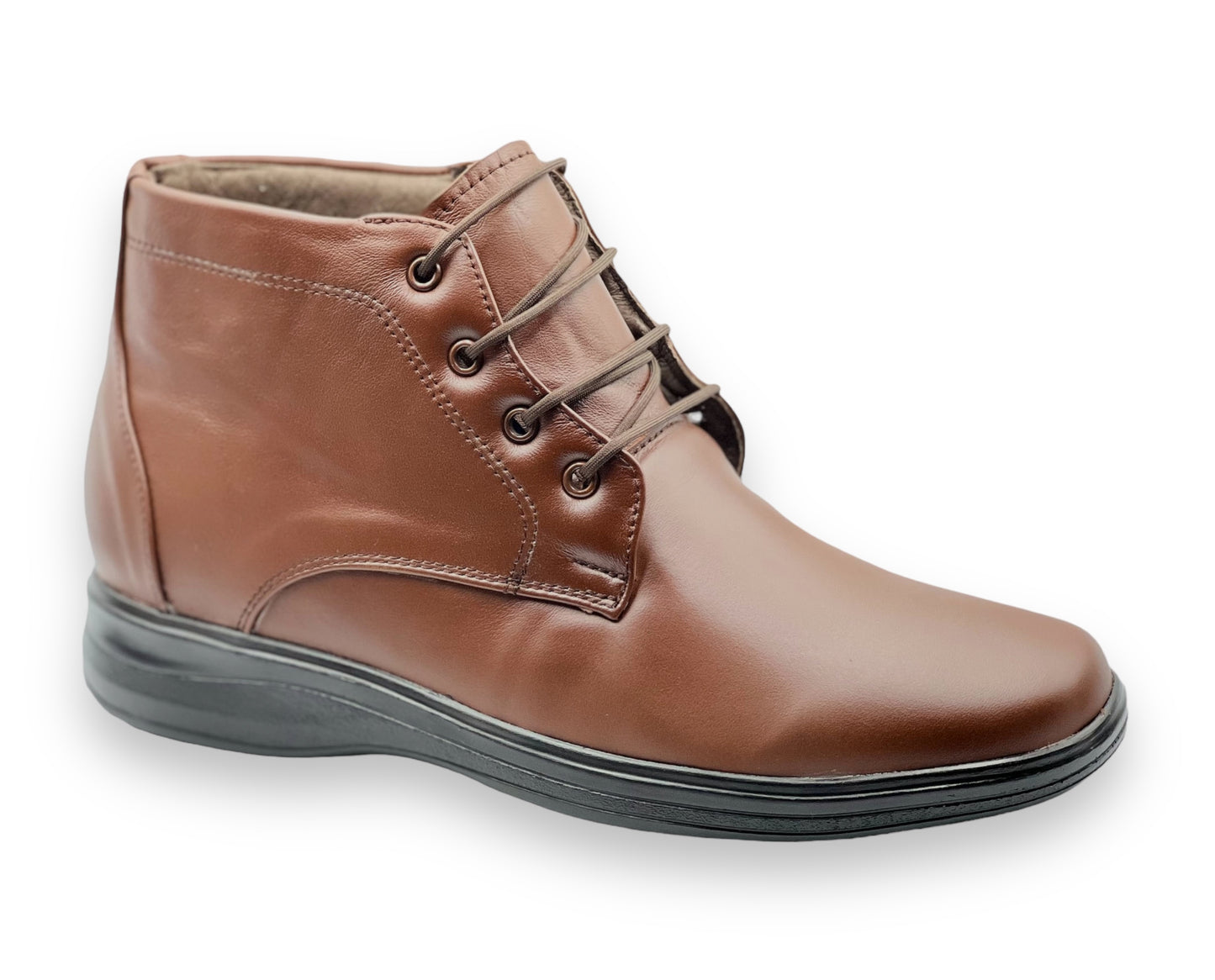 Botin para caballero, hecho en piel de borrego ideal para pie diabetico