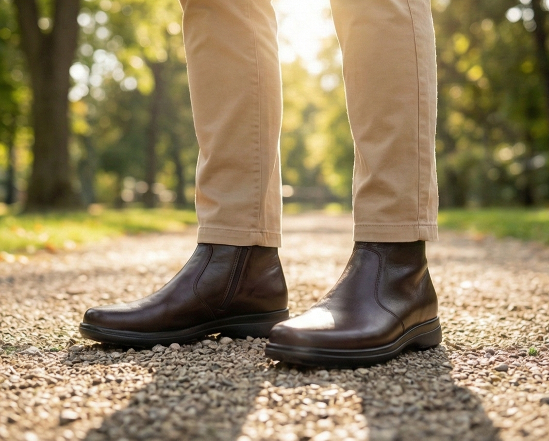 BOTIN PARA PIE DIABETICO EN PIEL DEL BORREGO MODELO 851