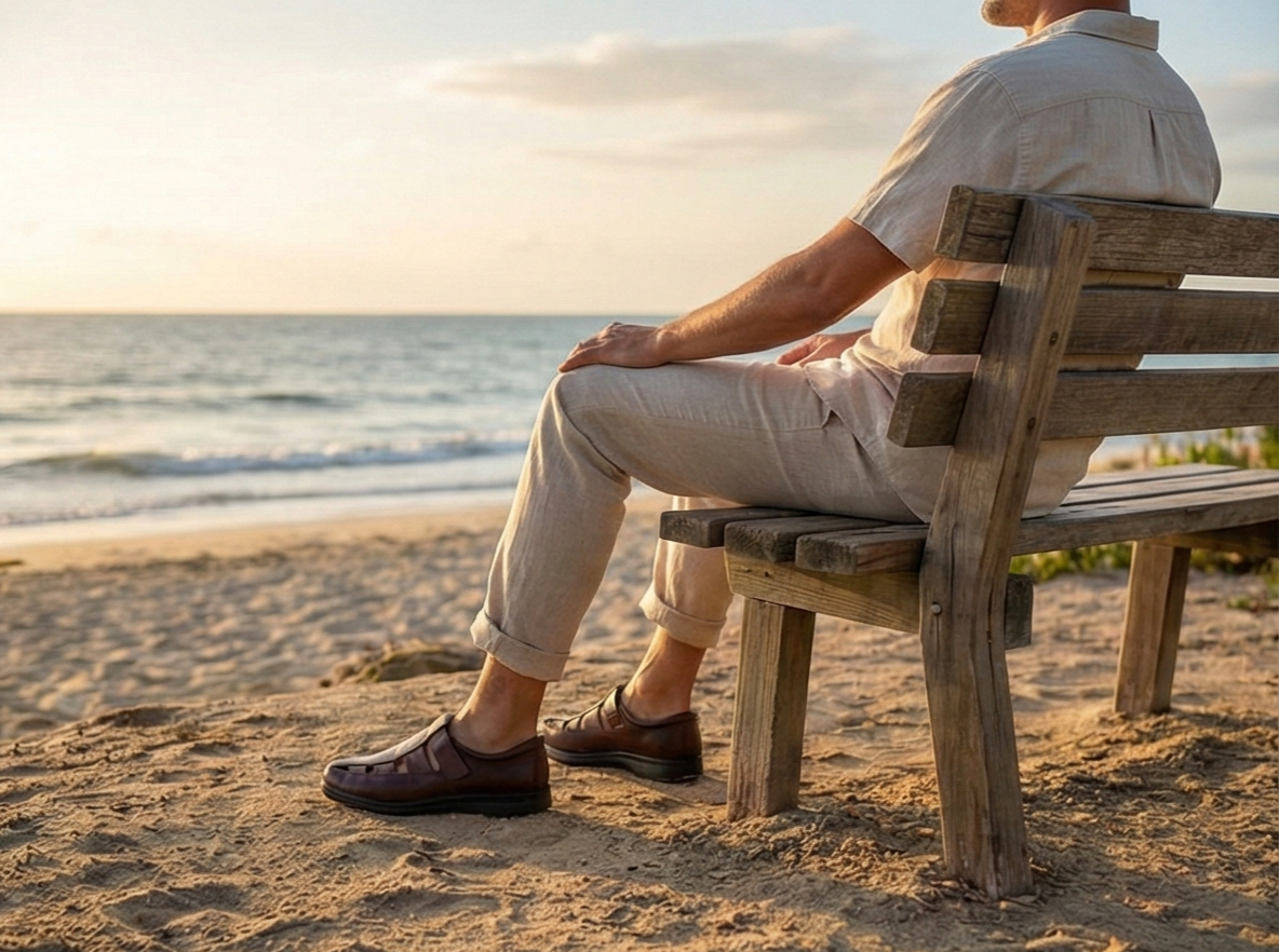 HUARACHE PARA PIE DIABETICO DE PIEL DE BORREGO MODELO 231
