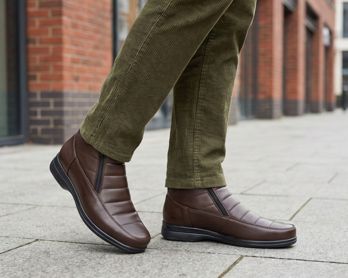 BOTIN PARA PIE DIABETICO EN PIEL DE BORREGO MODELO 850