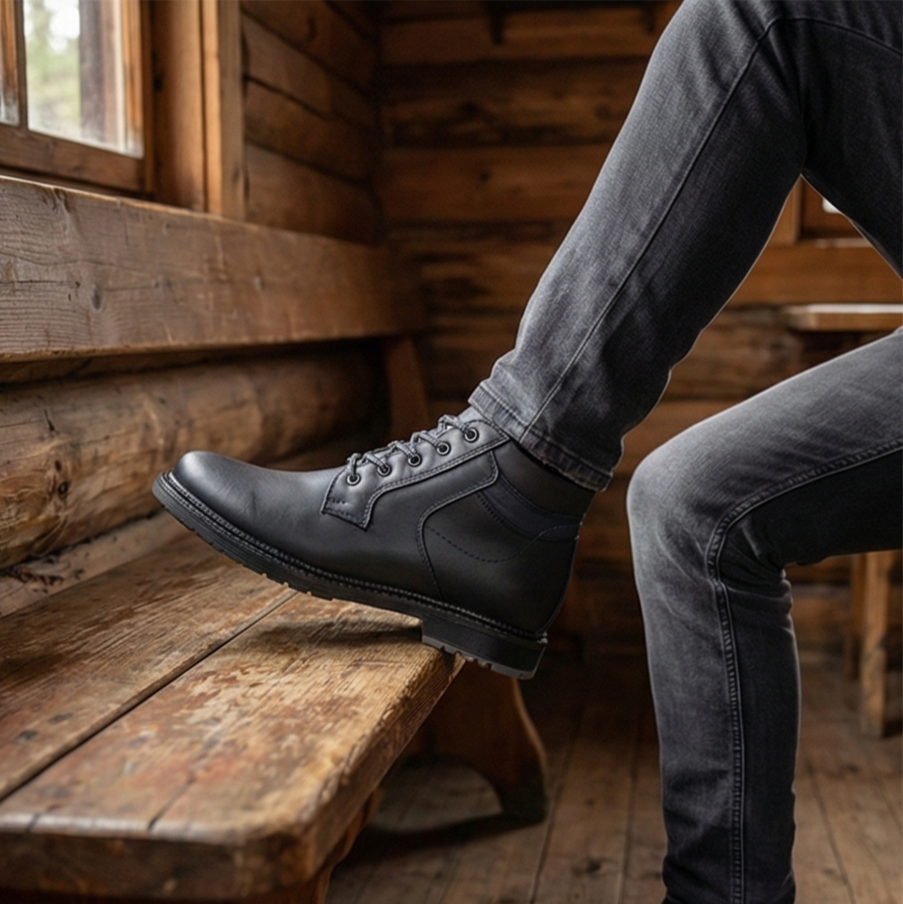 BOTIN CASUAL PARA CABALLERO, HECHO EN PIEL DE BORREGO SUPER COMODOS Y PRACTICOS.