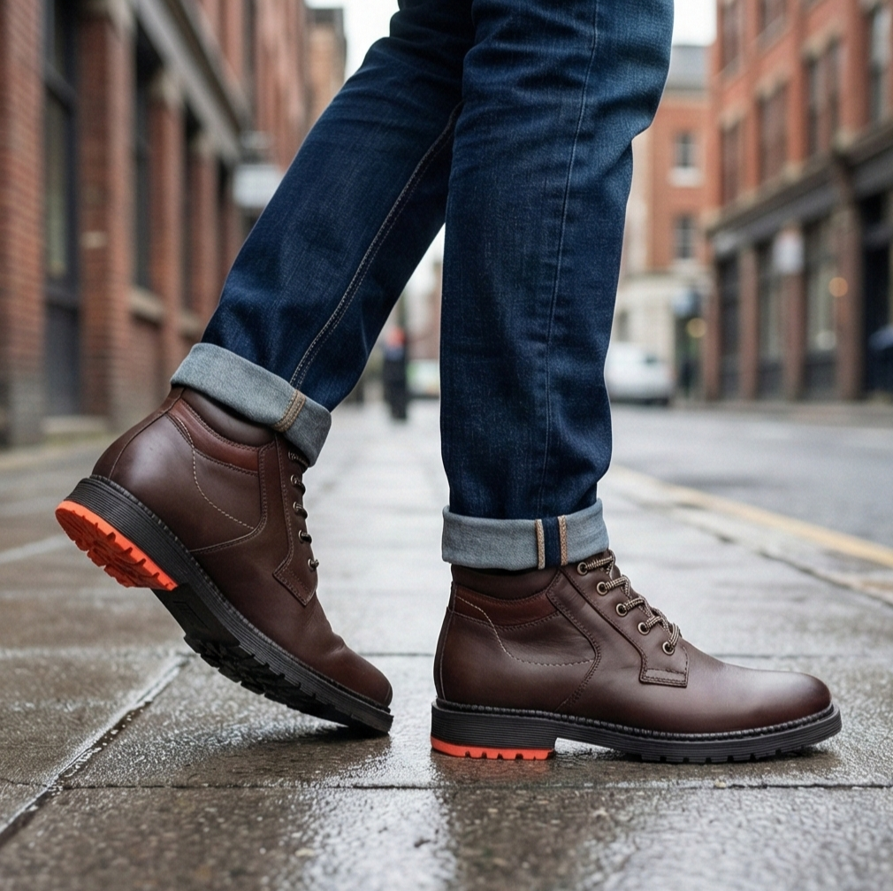 BOTIN CASUAL PARA CABALLERO, HECHO EN PIEL DE BORREGO SUPER COMODOS Y PRACTICOS.