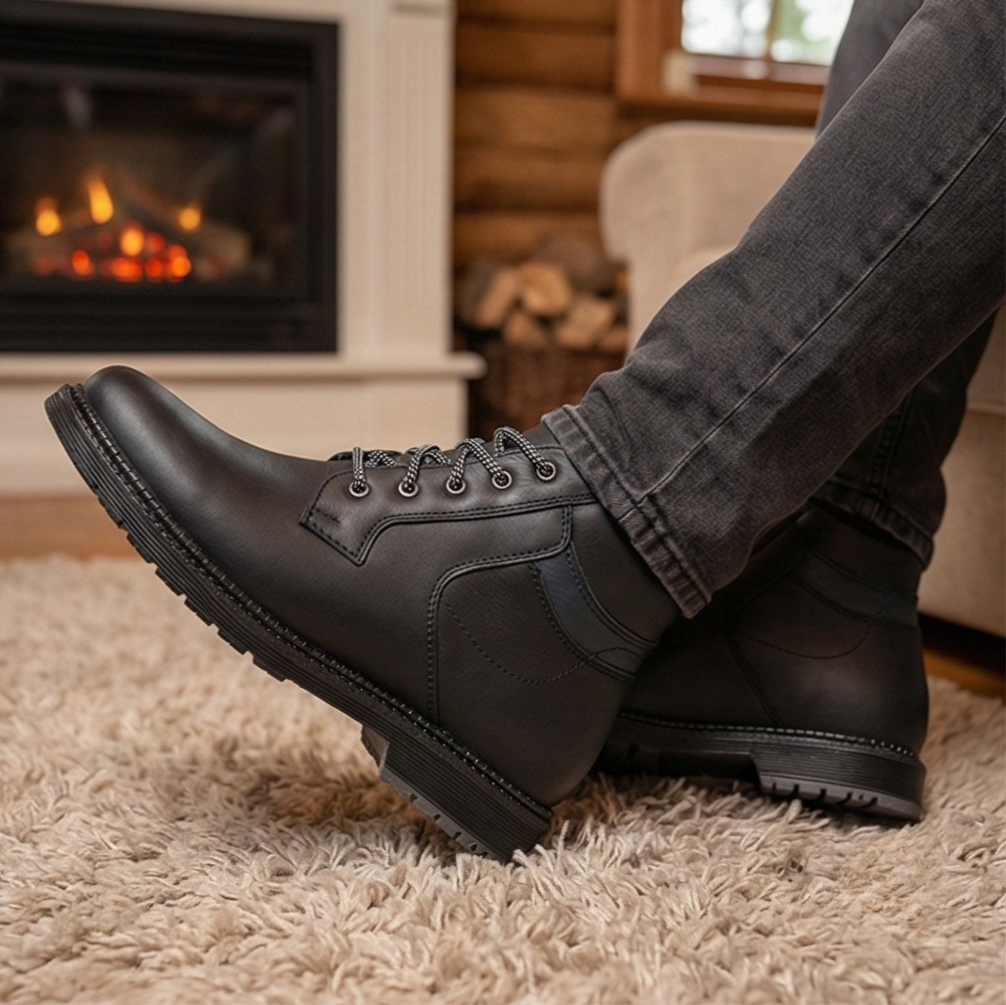 BOTIN CASUAL PARA CABALLERO, HECHO EN PIEL DE BORREGO SUPER COMODOS Y PRACTICOS.